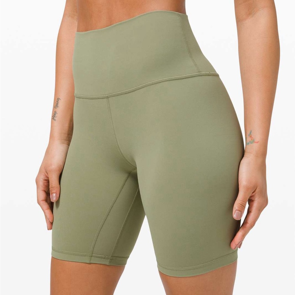 Lululemon Green Biker Shorts Size 6